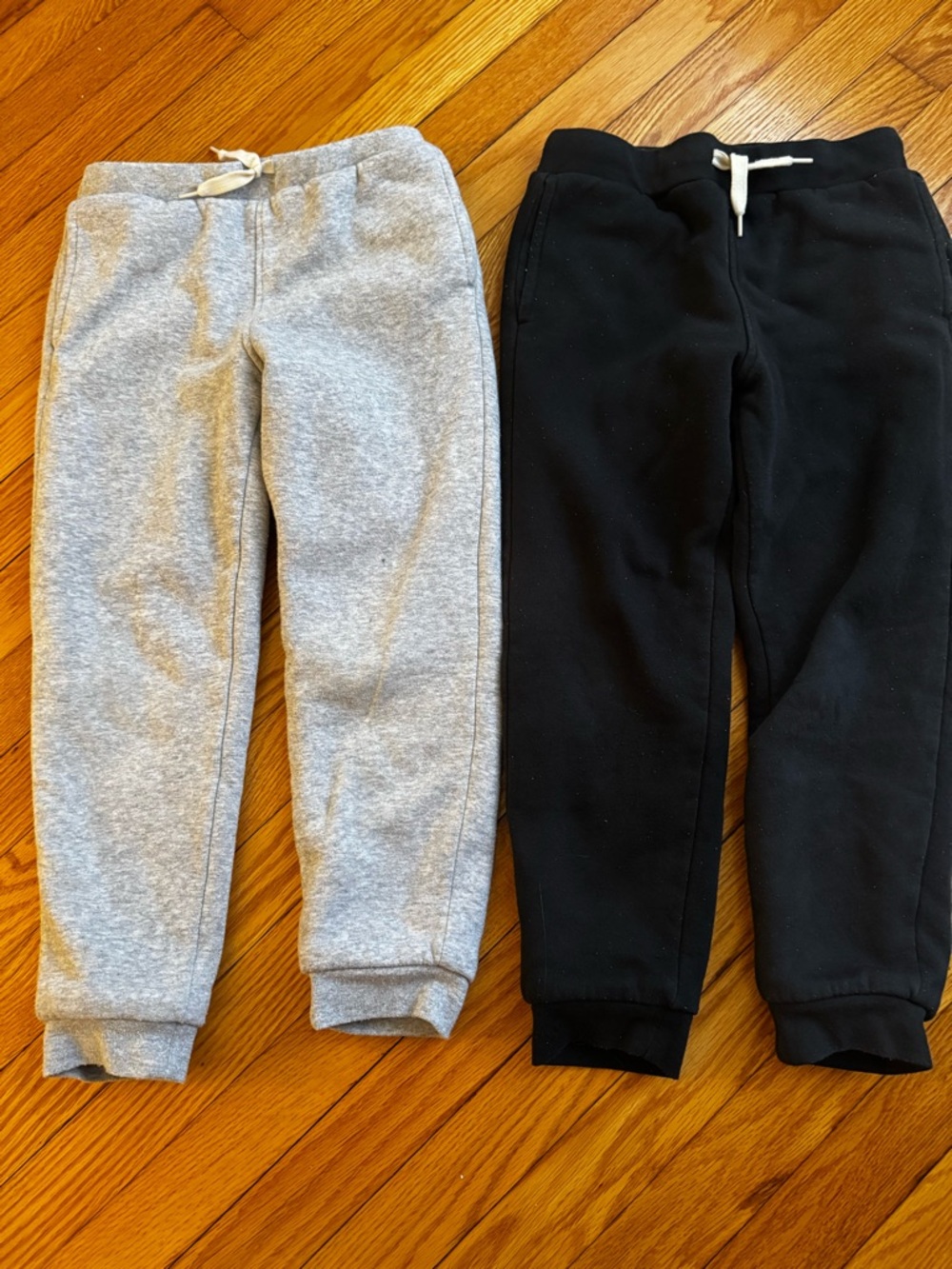 Lands' End Kids Sherpa Lined Sweatpants - 2 Pair Bundle